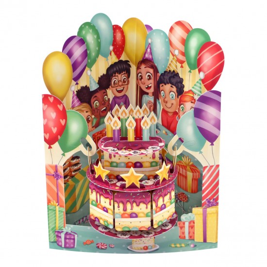 Birthday party 3D Swinging card SC216