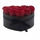 Soap flowers gift roses red round 