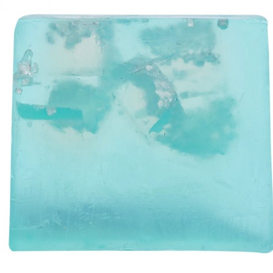 Dead sea salt soap slice