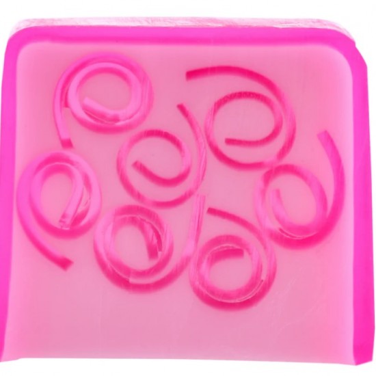 Pink pamper soap slice