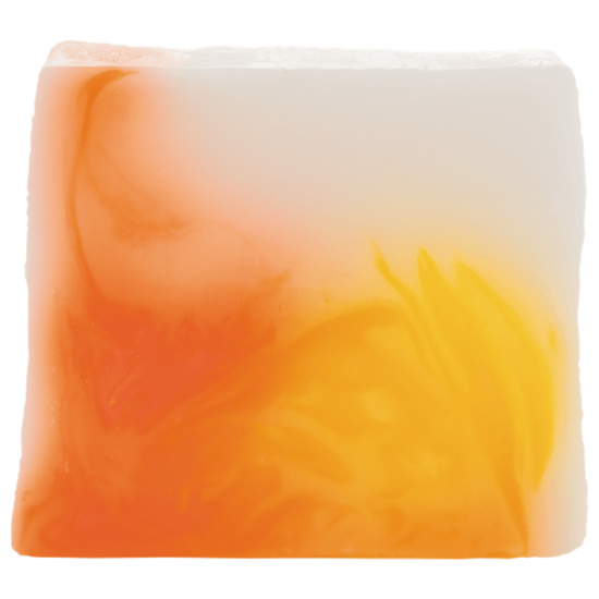 Orange soda soap slice