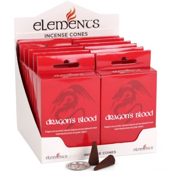 Elements Dragons blood incense cones x15 pk