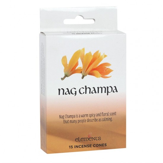 Elements Nag champa incense cones x15pk