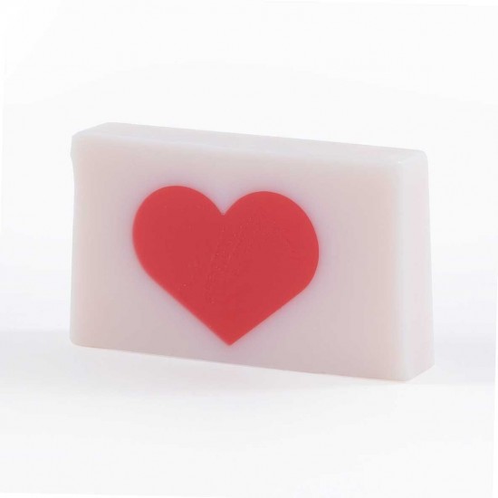 Rose (Heart) Soap Slice