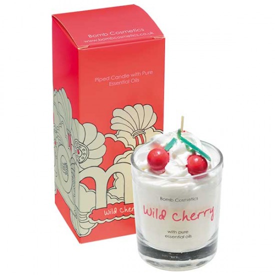 Wild Cherry Piped Candle In Box
