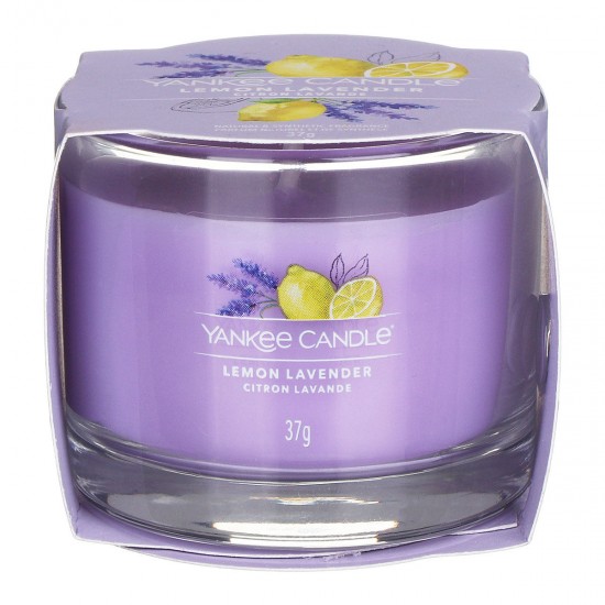 Lemon lavender single filled votive 