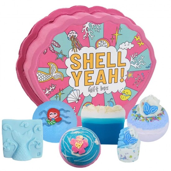 Shell yeah shaped gift pack
